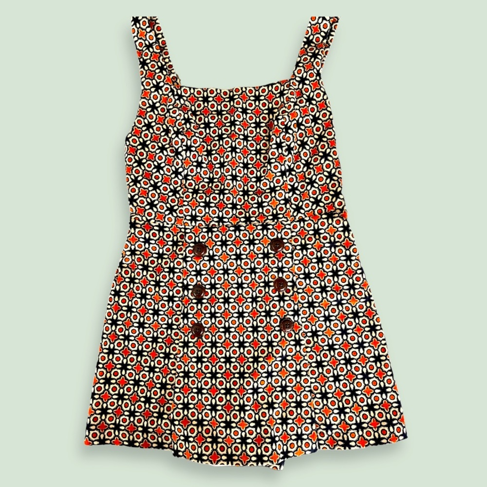 Urban Outfitters BDG Daley Corduroy Skort Overalls Romper Size Medium